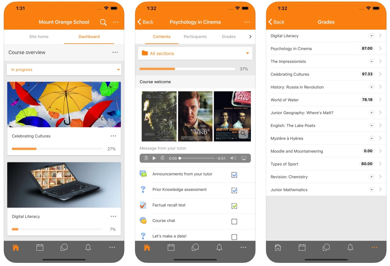 test oposicion moodle app
